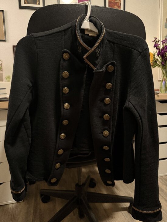 Ralph Lauren Jackets & Blazers - Denim & Supply Ralph Lauren Cropped Military Officer Jacket Dark Navy/Black XL